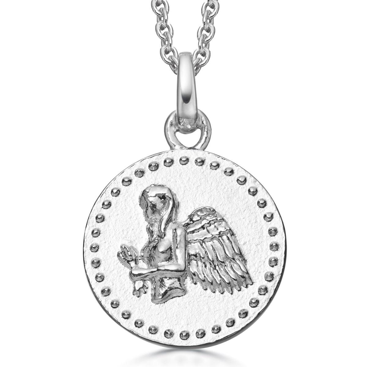 Sterling silver virgo on sale necklace