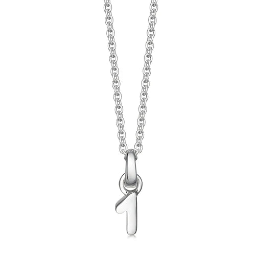 Silver Number Necklace - hersey-and-son