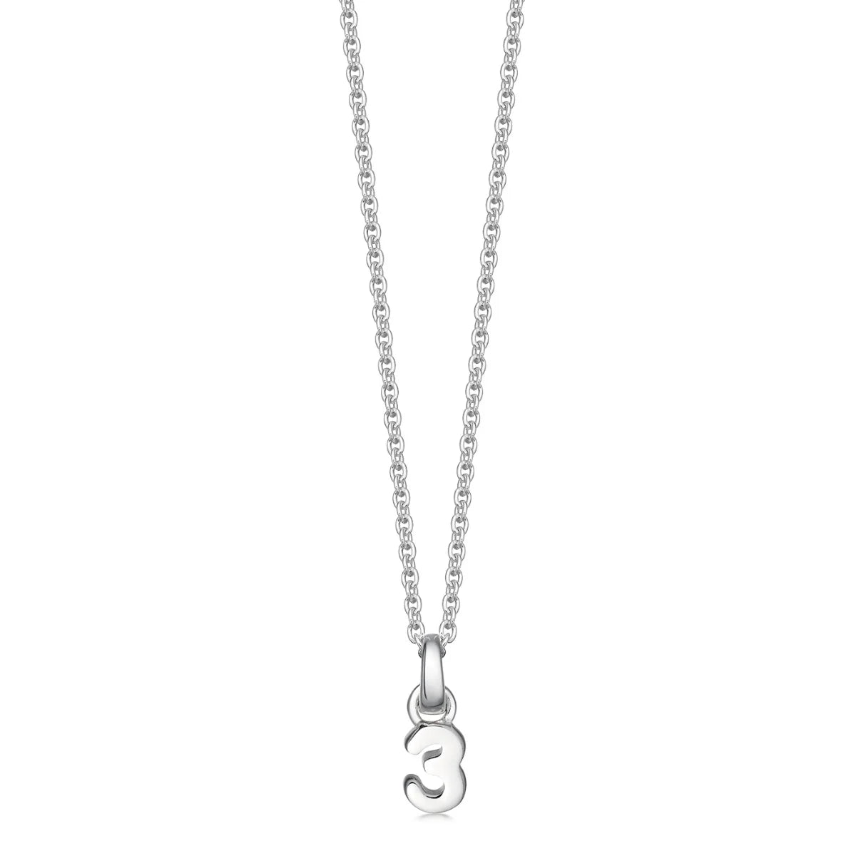 Silver Number Necklace - hersey-and-son