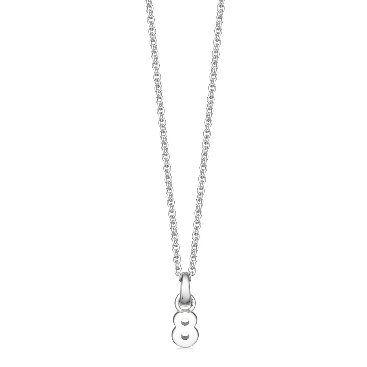 Silver Number Necklace - hersey-and-son