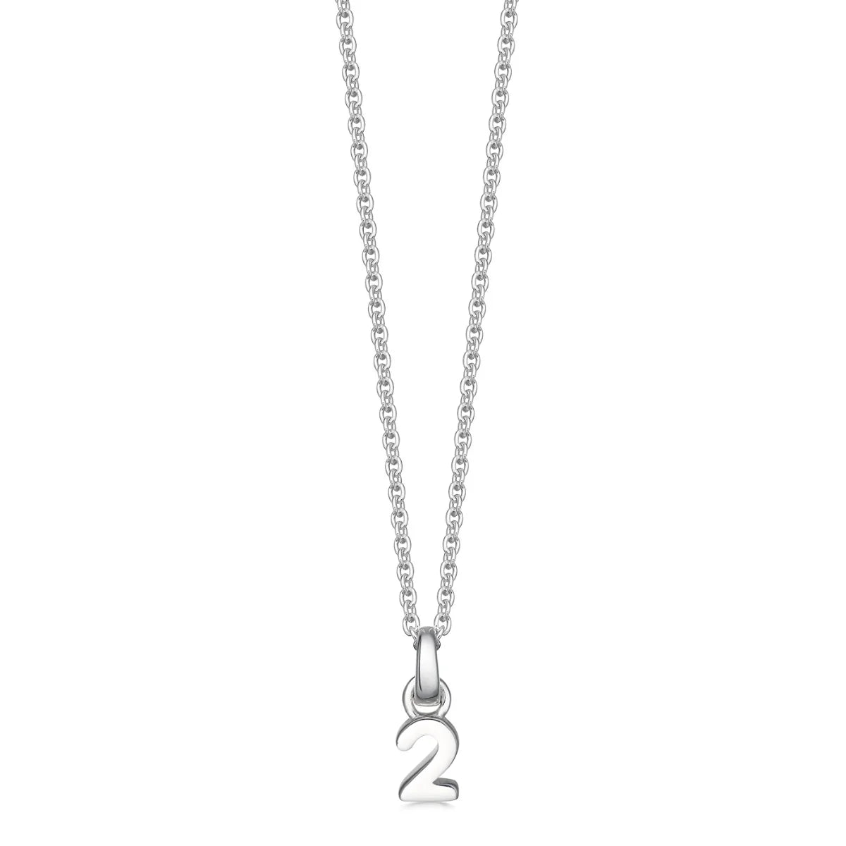 Silver Number Necklace - hersey-and-son