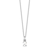 Silver Number Necklace - hersey-and-son