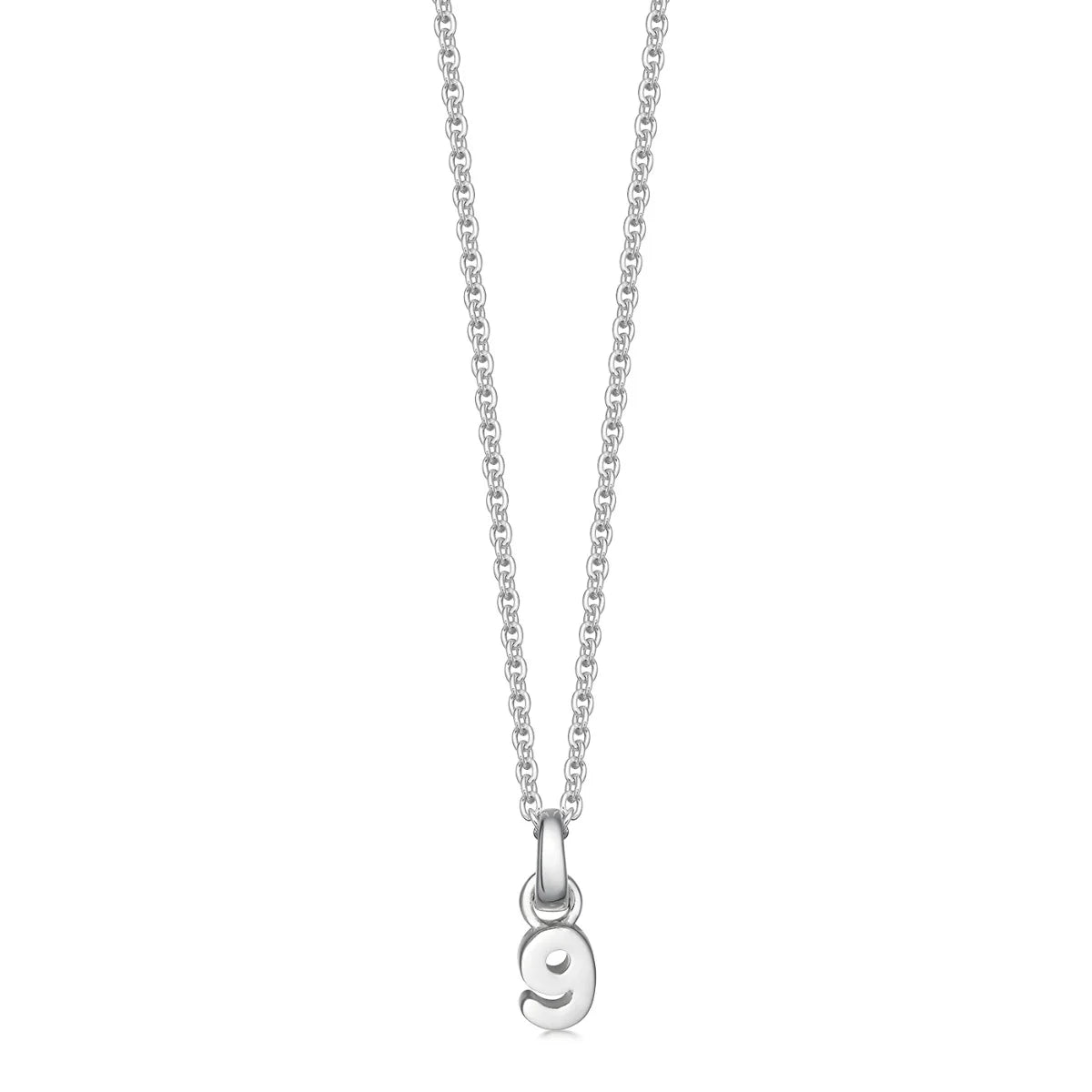 Silver Number Necklace - hersey-and-son