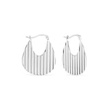 Sterling Silver Deco Fan Earrings