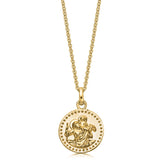 18ct Gold plated St Christopher Necklace