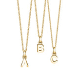 18ct Gold plated & Sterling Silver Initial Letter Necklace