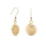 Sterling Silver Spiral Earrings - hersey-and-son