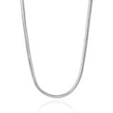 Sterling Silver Snake Chain Albert Necklace