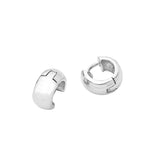 Silver Huggie Earrings - hersey-and-son