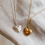 Deluxe Solid Silver Heart Necklace - hersey-and-son