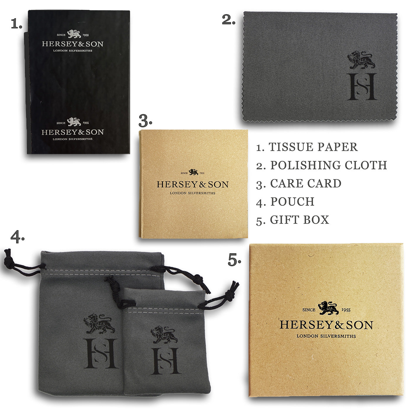 Hersey & Son medium gift box with pouch