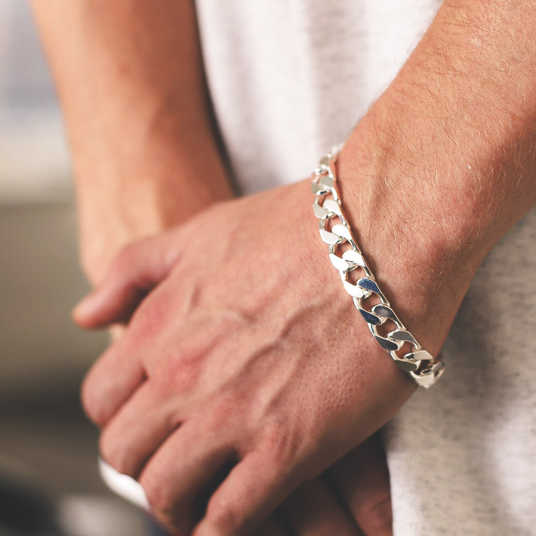 Silver Chain Bracelet For Men