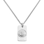 Mens St Christopher Necklace - Dog Tag - hersey-and-son