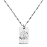 Mens St Christopher Necklace - Dog Tag - hersey-and-son