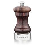 Silver & Rosewood Capstan 4" Peppermill