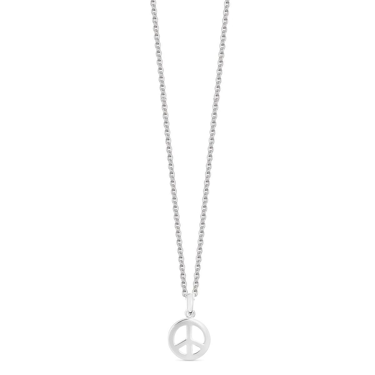 Mini Sterling Silver Peace Necklace - hersey-and-son