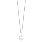 Mini Sterling Silver Peace Necklace - hersey-and-son