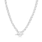 Sterling Silver T-Bar Anchor Chain - hersey-and-son