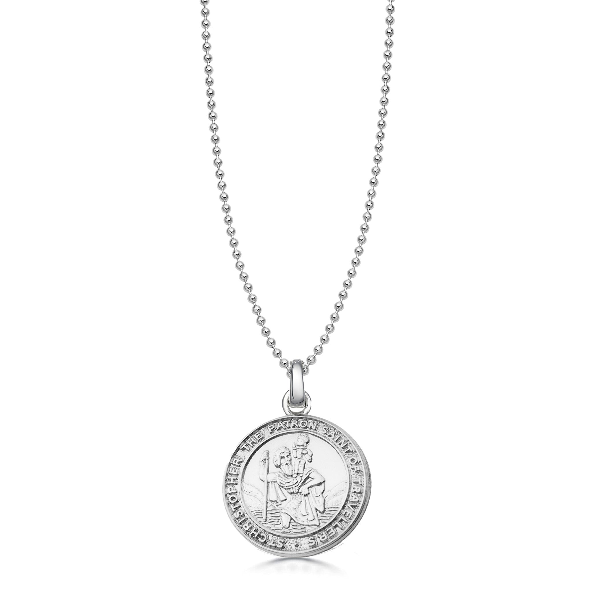 Chunky St Christopher Necklace - hersey-and-son