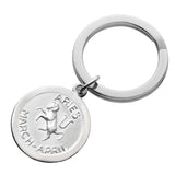 Sterling Silver Zodiac Keyring - hersey-and-son