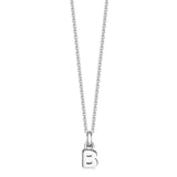 Sterling Silver Mini Letter Initial Necklace - hersey-and-son