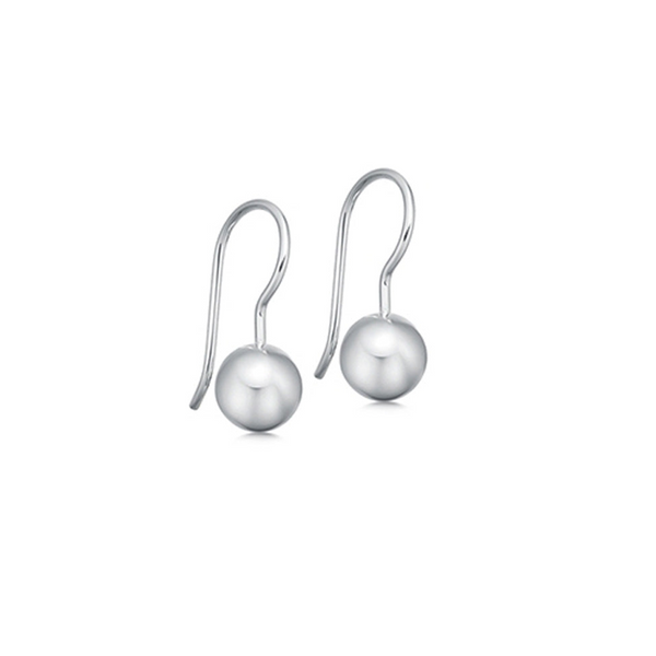 Sterling Silver Scroll Ball Drop earring store