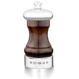 Silver Cap-Band & Rosewood Capstan 4" Peppermill