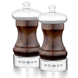 Silver Cap-Band & Rosewood Capstan 4" Peppermill