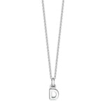 Sterling Silver Mini Letter Initial Necklace - hersey-and-son