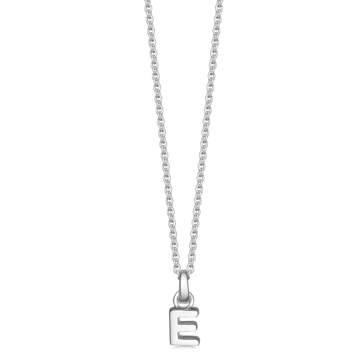 Sterling Silver Mini Letter Initial Necklace - hersey-and-son