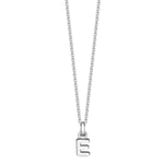 Sterling Silver Mini Letter Initial Necklace - hersey-and-son