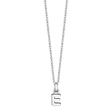 Sterling Silver Mini Letter Initial Necklace - hersey-and-son