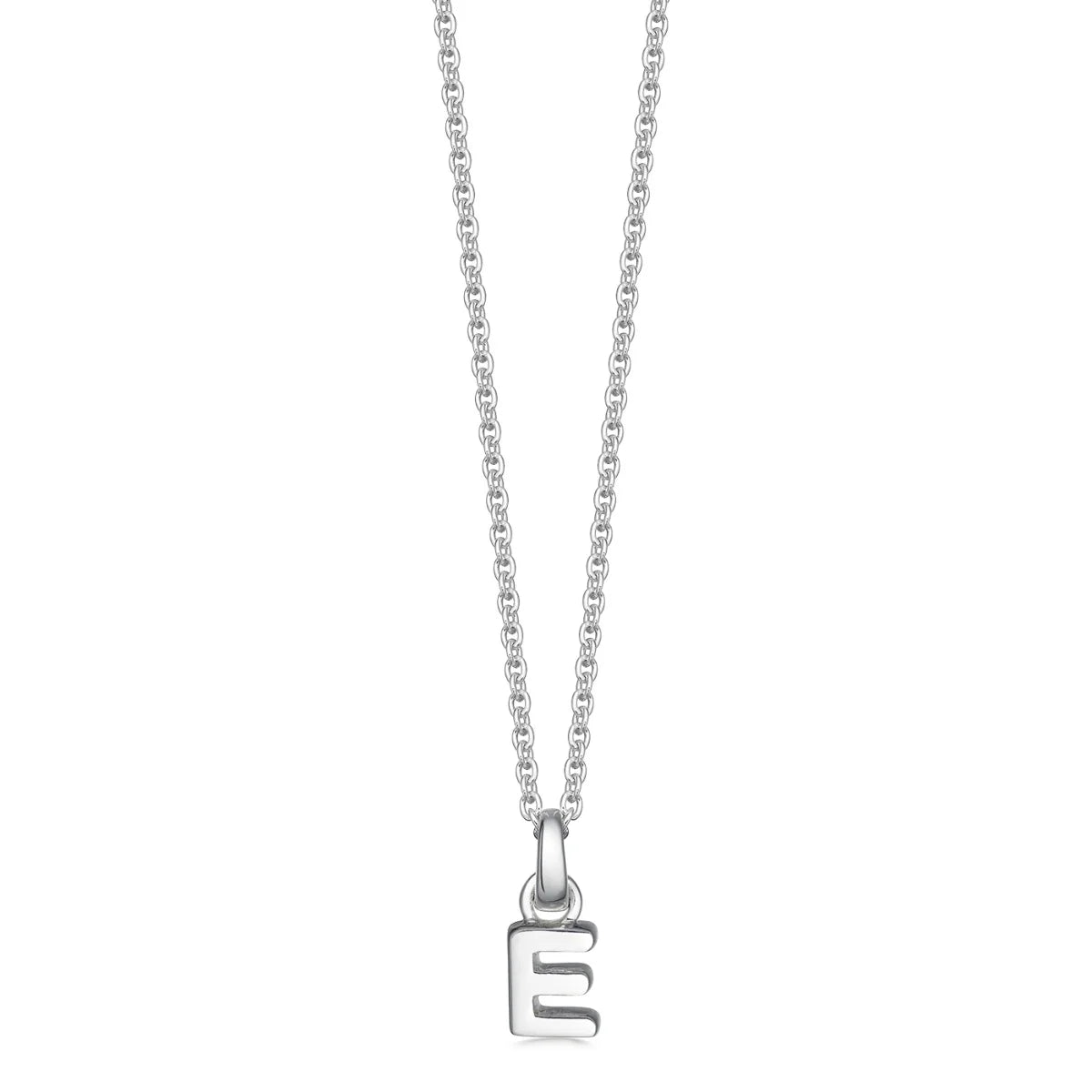 Sterling Silver Mini Letter Initial Necklace