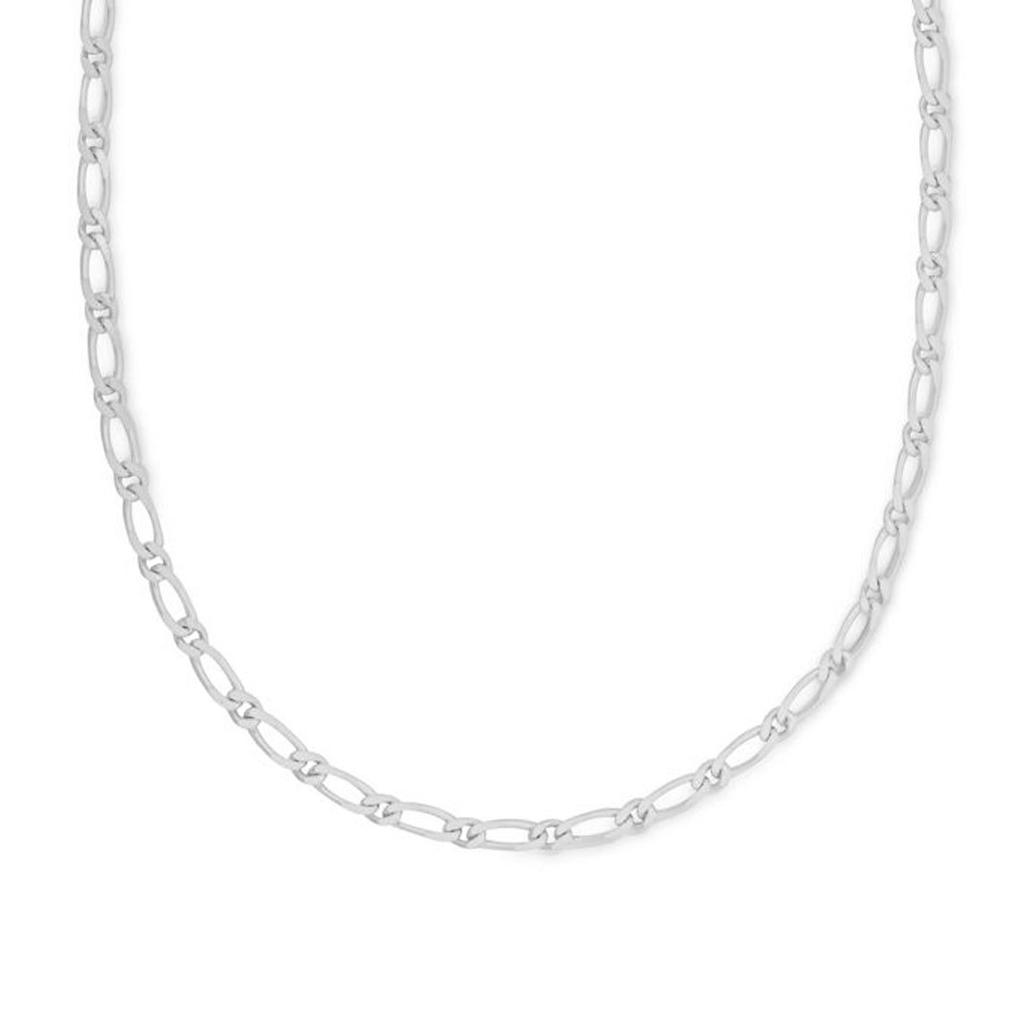 Sterling Silver Figaro Chain Necklace - hersey-and-son