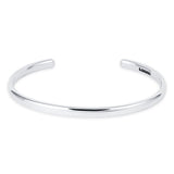 Slim Sterling Silver Message Bracelet