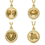 18ct Gold plated Silver Zodiac Necklace - hersey-and-son