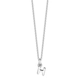 Sterling Silver Mini Letter Initial Necklace - hersey-and-son