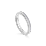 Deluxe Hammered Argentium Silver Court Ring - 3mm - hersey-and-son