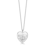 Silver Heart St Christopher Pendant - hersey-and-son