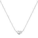 Sterling Silver Sliding Heart Necklace - hersey-and-son