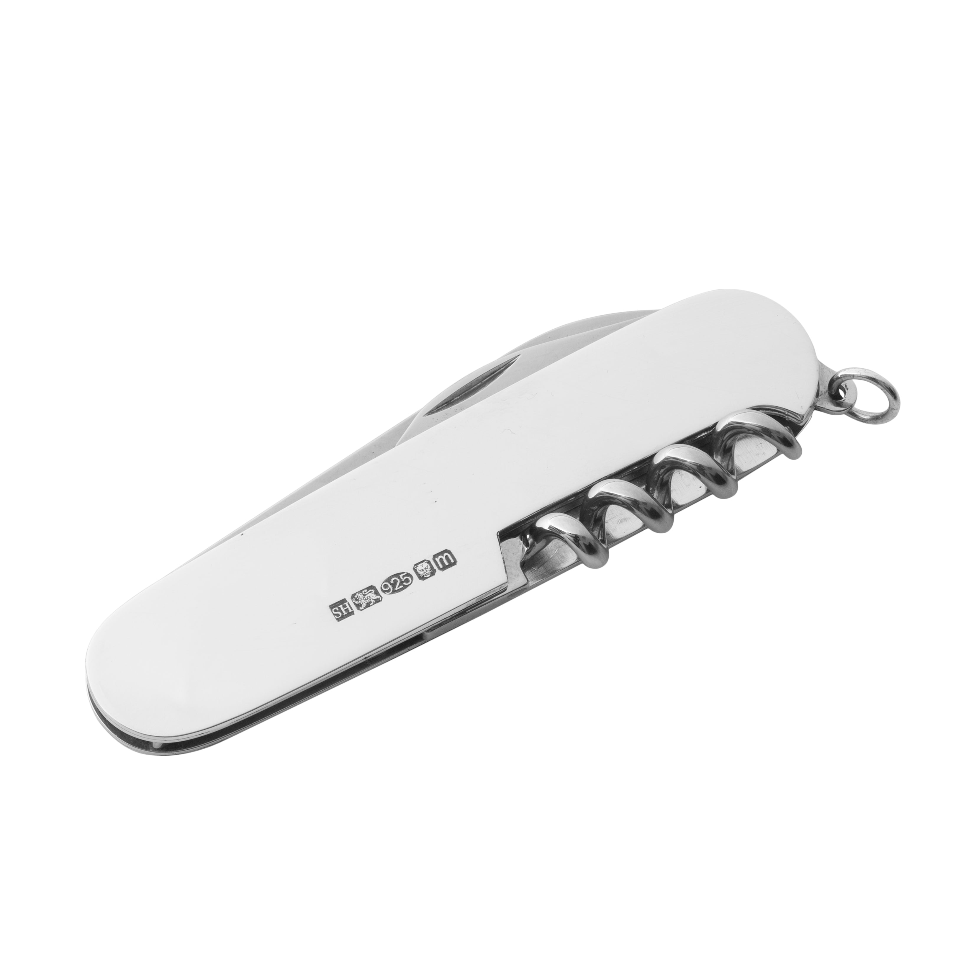 Silver Corkscrew & Penknife - hersey-and-son