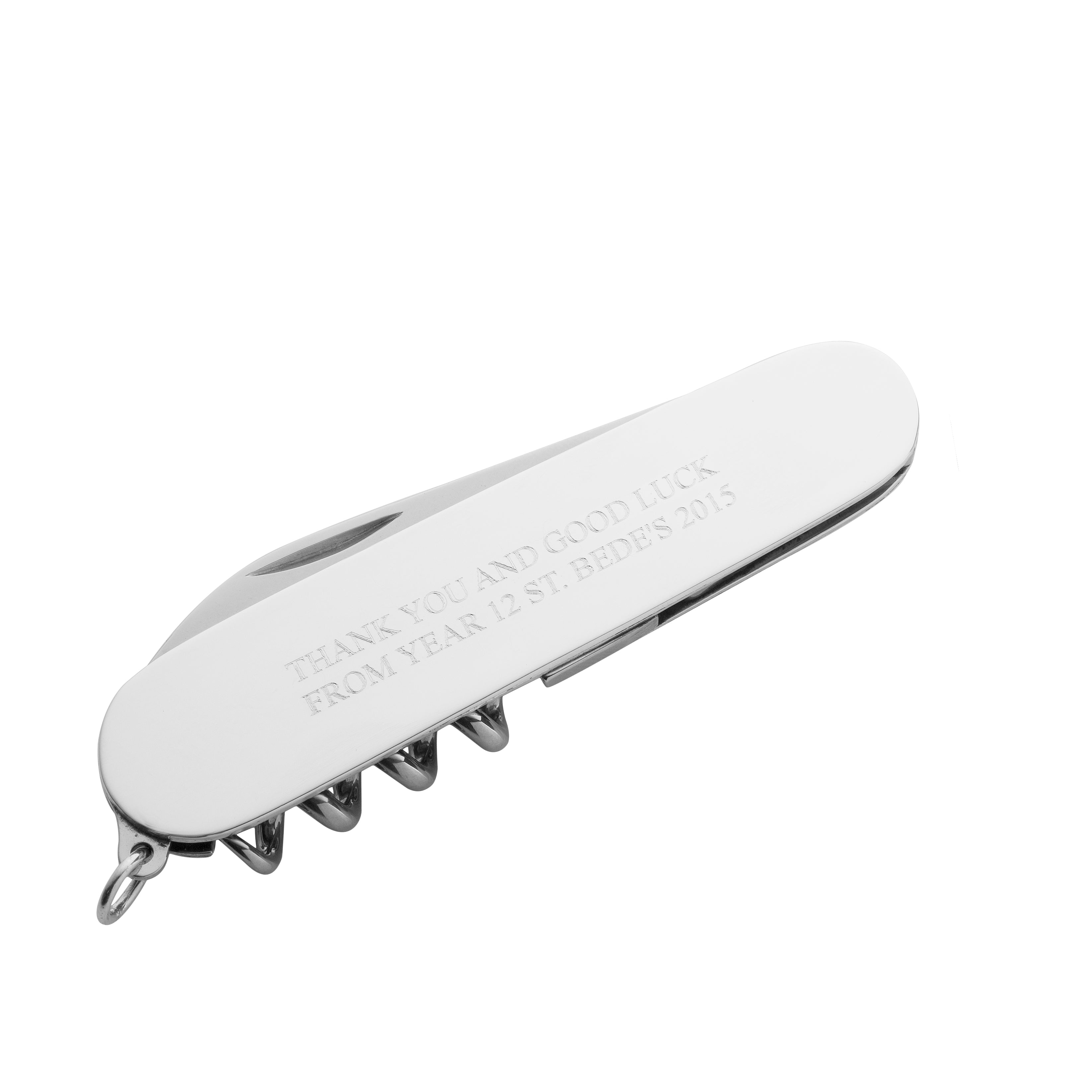 Silver Corkscrew & Penknife - hersey-and-son