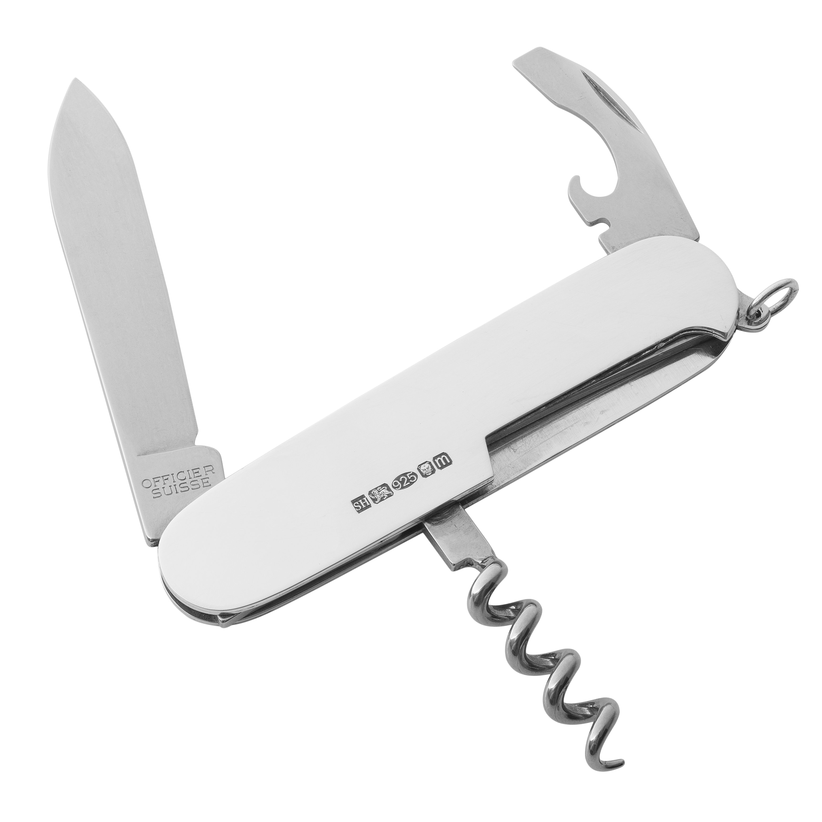 Silver Corkscrew & Penknife - hersey-and-son