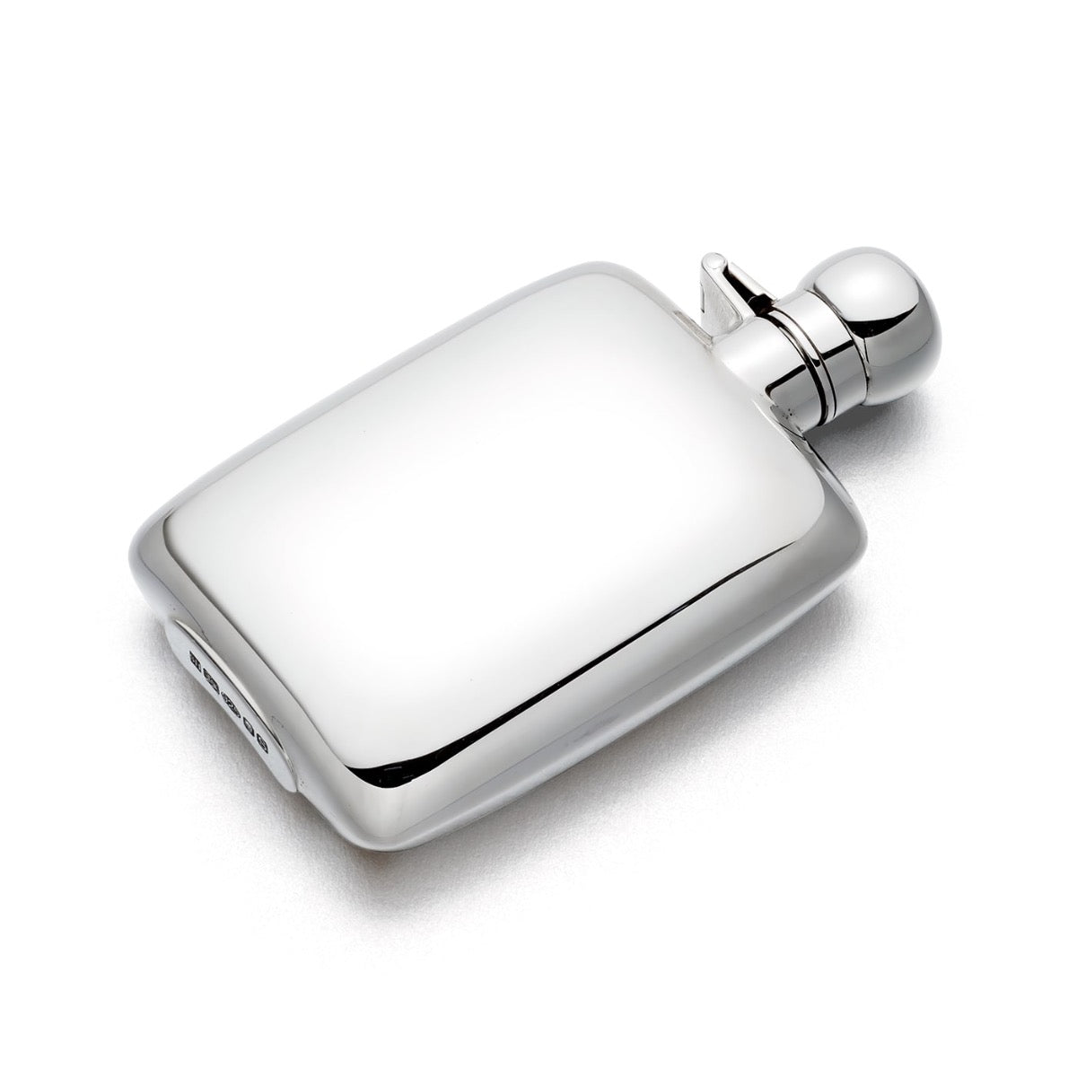 Chunky Silver Hip Flask 3.5oz - hersey-and-son