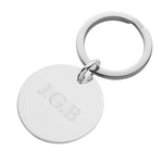 Classic Round Silver Keyring - hersey-and-son