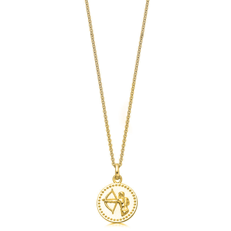 18ct Gold plated Silver Zodiac Necklace - hersey-and-son