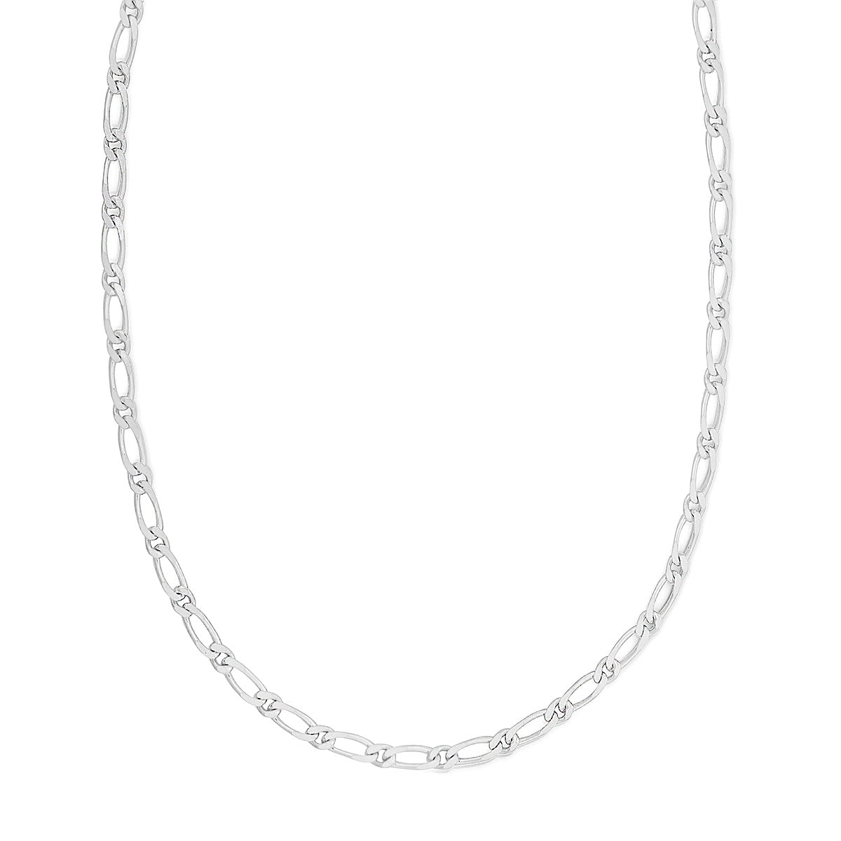 Sterling Silver Figaro Chain Necklace - hersey-and-son