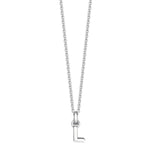 Sterling Silver Mini Letter Initial Necklace - hersey-and-son