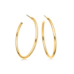 Gold Plated and Silver Hoop Earrings - hersey-and-son