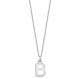 Sterling Silver Chunky Initial Necklace - hersey-and-son